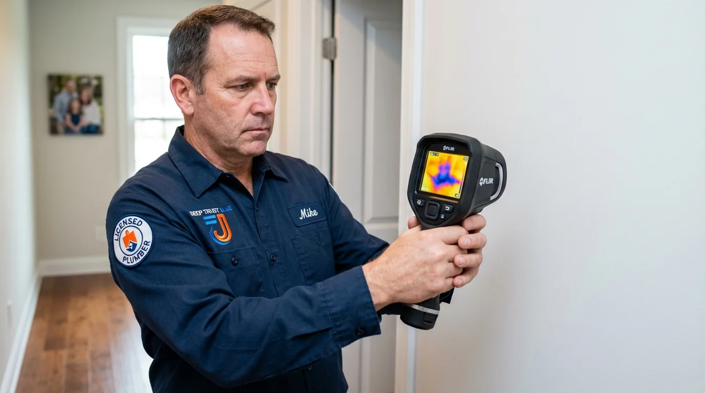 Thermal imaging leak detection by Johns Plumbing LLC in Weston